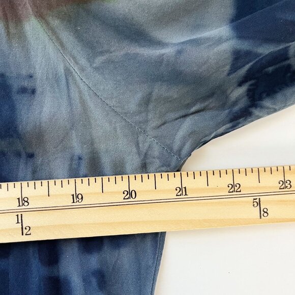 MA+CH Marika Charles Tie-Dye Long Sleeve Blouse - Size 1, Small - Picture 5 of 6